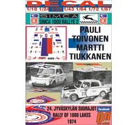 DECAL SIMCA 1000 RALLYE 2 P.TOIVONEN R.1000 LAKES 1974 25th (04)
