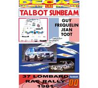 DECAL TALBOT SUNBEAM LOTUS GUY FREQUELIN RAC RALLY 1981 DnF (04)