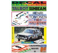 DECAL TALBOT SUNBEAM LOTUS H.TOIVONEN R.PORTUGAL 1981 2nd (04)
