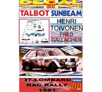 DECAL TALBOT SUNBEAM LOTUS H. TOIVONEN RAC R. 1981 DnF (04)