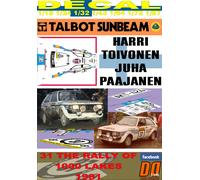 DECAL TALBOT SUNBEAM LOTUS HARRI TOIVONEN 1000 LAKES 1981 DnF (04)