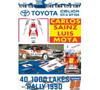 DECAL TOYOTA CELICA GT-4 ST-165 C.SAINZ 1000 LAKES R. 1990 WINNER (04)
