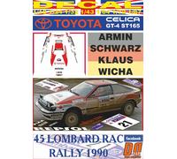 DECAL TOYOTA CELICA GT4 ST165 A.SCHWARZ RAC R. 1990 7th (04)