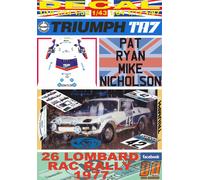 DECAL TRIUMPH TR7 PAT RYAN RAC R. 1977 DnF (04)