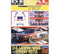 DECAL TRIUMPH TR7 V8 T.POND YPRES 24 HOURS R. 1978 WINNER (04)