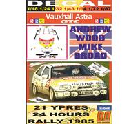 DECAL VAUXHALL ASTRA GTE ANDREW WOOD YPRES 24 R. 1985 12nd (04)