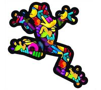 Decalart Adesivi NUMERI da 1 a 10 stickers bomb ranocchio cerotto teschio mano proiettile per casco moto auto serbatoio carrozzeria vetro L240 (Rana, Altezza 5 cm)