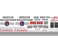 Decalcomania 124 Bell UH-1D / CH-118 Canadian Armate Forces Giallo 108