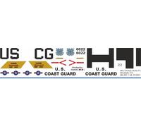 Decalcomania 272 Sikorsky MH-60T Jayhawk UH-60 US Coast Guard Bianco-Rosso 6022