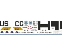 Decalcomania 321 Sikorsky MH-60T Jayhawk / UH-60 US Coast Guard Bianco-Rosso