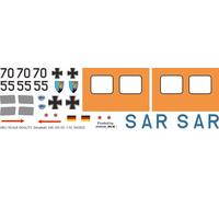 Decalcomania 349 Bell UH-1D Esercito Tedesco SAR 70+55