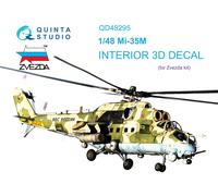Decalcomania 3D Quinta Studio 1/48 per interni abitacolo Mi-35M (Zvezda)