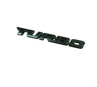Decalcomania 3D Turbo in metallo per parafango laterale auto posteriore bagagliaio emblema distintivo decalcomanie Repl(Nero)