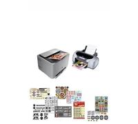 DECALCOMANIA"A SECCO" (DRY RUB OFF): 2 KIT A4, STAMPA LASER & INKJET