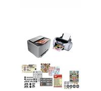 DECALCOMANIA "A SECCO" (DRY RUB OFF): 5 KIT A4, STAMPA LASER & INKJET