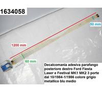 Decalcomania adesiva parafango anteriore destro Ford Fiesta Festival e Laser MK1