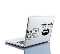 Decalcomania, adesivi da parete in vinile Breaking Bad Heisenberg; citazione Lets Cook e Walter White serio, 40x26 cm, con un adesivo casuale regalo gratuito