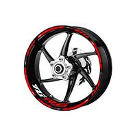 Decalcomania Adesivo Decorativo Per Mozzo Ruota Interno Ed Esterno Moto Adesivo Riflettente Impermeabile Per Bordo Decorativo Per YAMAHA YZF R6(Color:5)