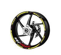 Decalcomania Adesivo Decorativo Per Mozzo Ruota Interno Ed Esterno Moto Adesivo Riflettente Impermeabile Per Bordo Decorativo Per YAMAHA YZF R6(Color:1)