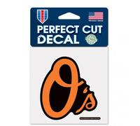Decalcomania Baltimore Orioles 4x4 Perfect Cut Color - Ordine speciale