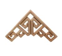 Decalcomania Cornice Angolo Porte Mobili Scultura in Legno Decorativo Figurine Legno Intagliato Applique Vintage Home Decor 8Cm 1PC