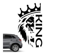 Decalcomania del volto di leone per auto, adesivo per auto di leone | Autoadesivi a decalcomania del a giungla a decorazione 'automobile,Fantastici adesivi con luce riflessa e forte per bicchier