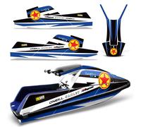 Decalcomania Grafico Kit Per Yamaha Superjet Sci Wrap Pelle Jetski Super Jet