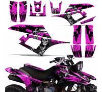 Decalcomania Grafico Kit Yamaha Warrior350 Atv Quad YFM350X Wrap 87-04 Reap Rosa