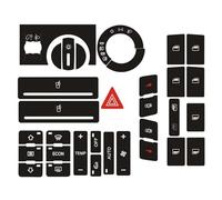 Decalcomania interruttore radio Compatibile Con A2 1996 1997 1998 1999 2000 2001 2002 2003 1 Set Di Adesivi Per La Riparazione Dei Pulsanti Dell'auto