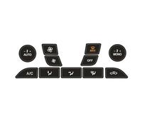 Decalcomania interruttore radio Compatibile Con Ford Per Focus Per MK1 Per MK2 1999-2010, Adesivo Di Riparazione Per Pulsanti Del Pannello Del Cruscotto Dell'auto E Dell'aria Condizionata.