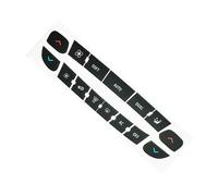 Decalcomania interruttore radio Compatibile Con Megane Per Master Per Scenic-III 1 Set Di Adesivi Per Riparazione Pulsanti Aria Condizionata Auto