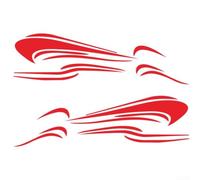Decalcomania laterale in vinile per camper per caravan vinile RV lato | Vinile di alta qualità, resistente alle intemperie, facile da applicare, colore rosso, adatto per camper