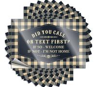 Decalcomania magnetica da parete autoadesiva e divertente laminata con scritta "Did You Call or Text First for Nurse", adesivi per tazze per bicchieri impermeabili (12 x 18 cm, 2 pezzi)