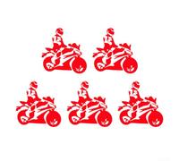 Decalcomania moderna per motociclisti e conducenti che vogliono aggiornare il proprio veicolo con un fascino visivo di lunga durata (rosso)