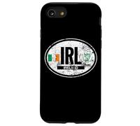 Decalcomania ovale con bandiera e arpa dell'Irlanda Custodia per iPhone SE (2020) / 7 / 8
