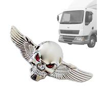 Decalcomania Per Auto Con D'angelo - Adesivo Emblema Automatico Scheletro In Metallo 3D Con Design Ad Ala Alla Per L'aggiornamento Elegante Del Veicolo | Decorazione Durevole Del Distintivo D
