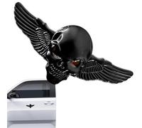 Decalcomania Per Auto Con D'angelo - Adesivo Emblema Automatico Scheletro In Metallo 3D Con Design Ad Ala Alla Per L'aggiornamento Elegante Del Veicolo | Decorazione Durevole Del Distintivo D