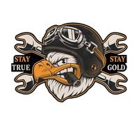 Decalcomania per motociclista Aquila - creativo per il corpo 'Aquila, resistente ai raggi UV e idrorepellente, per veicoli versatile | Ideale per moto, auto, computer portatili, va
