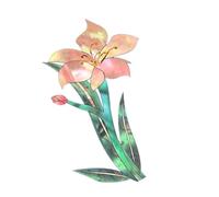 Decalcomania per paletta per chitarra, decorazione in PVC, con motivo floreale e magnolia, adesivo con intarsio floreale, grafico per basso | accessorio per il corpo dello strumento folk acustico