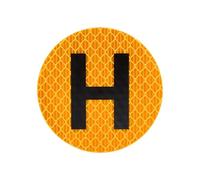 Decalcomania Per Paraurti Con Lettera H - Adesivo Magnetico Per Segnaletica Per Veicoli Da 2,36 Pollici, Pennarello Per Pannello Riutilizzabile Spagnolo | Cartello Identificativo Flessibile Ad Alta