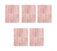 Decalcomania resistente al calore 5pcs per la protezione dell'area della | Texture realistica in rilievo 3D, aspetto simile a una pietra, aggiunge profondità alle pareti, auto-supporto