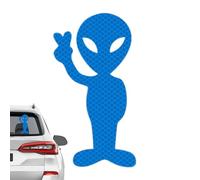 Decalcomania riflettente per auto - PVC | Decalcomanie per veicoli alieni, decalcomanie per finestre di camion, adesivi divertenti | Notte, pioggia o, zaini