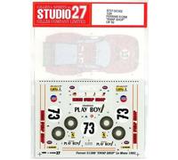 Decalcomania STUDIO27 1/24 Ferrari512BB"SWAP SHOP"LM'82