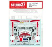 Decalcomania STUDIO27 1/24 PORSCHE 962C MATSUDA COLLECTION WEC '88 DC-453C da...