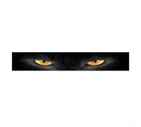 Decalcomania Terror Skull Fuoco per Auto Decalcomania Terror(Yellow Eyes) | Occhi gialli realistici, design 3D inquietante, per materiale PVC , per facile applicazione