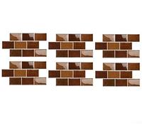 Decalcomanie 3D epossidiche autoadesive per pareti della cucina, in PVC, impermeabili, resistenti all'olio, decorazione per la ristrutturazione della casa moderna (D-012)