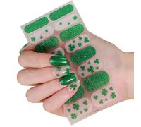 Decalcomanie a tema verde vivace per celebrare giorno Patrizio Adesivi Design semplice da usare e intuitivo 1 foglio adesivi NotToxic Unguis