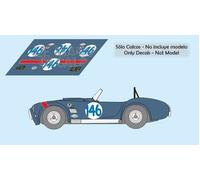 Decalcomanie AC Cobra Targa Florio 1964 1:32 1:24 1:43 1:18 1:64 1:87...