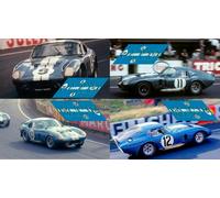 Decalcomanie AC Shelby Cobra Daytona Le Mans 1965 1:32 1:24 1:43 1:18...