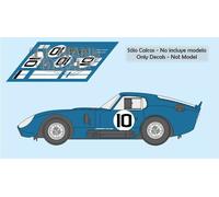 Decalcomanie AC Shelby Cobra Daytona Le Mans 1965 1:32 1:24 1:43 1:18...